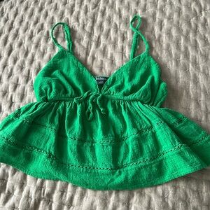 Wild Fable Green Babydoll Tank
